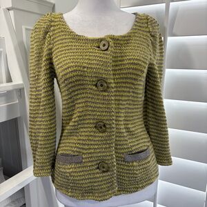 Moth Anthropologie Striped Cardigan